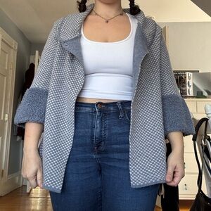 Cozy Gray/Blue Women's Sweater